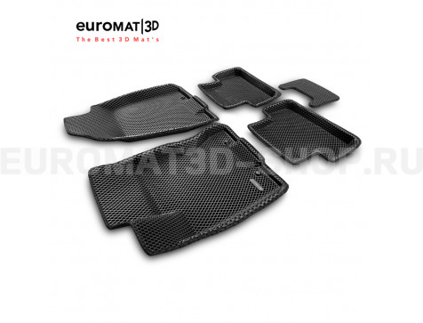 3D коврики Euromat3D EVA в салон для Nissan X-Trail (T31) (2007-2014) № EM3DEVA-003721