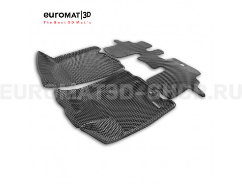3D коврики Euromat3D EVA в салон для Nissan Pathfinder (R52) (2014-) № EM3DEVA-003723