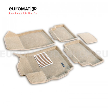 Текстильные 3D коврики Euromat3D Lux в салон для Omoda C5 (2022-2025) № EM3D-001460T Бежевые Текстильные 3D коврики Euromat3D Lux в салон для Omoda C5 (2022-2025) № EM3D-001460T Бежевые